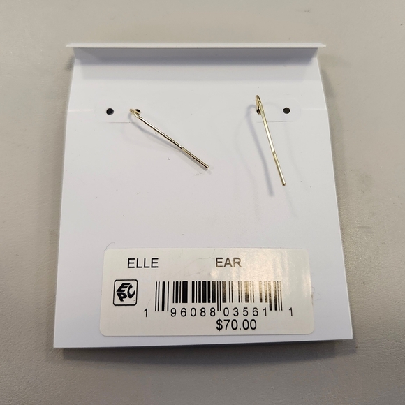 NWT Kendra Scott Elle 14K Gold Plated Drop Earrings in Watercolor Illusion - Picture 2 of 2